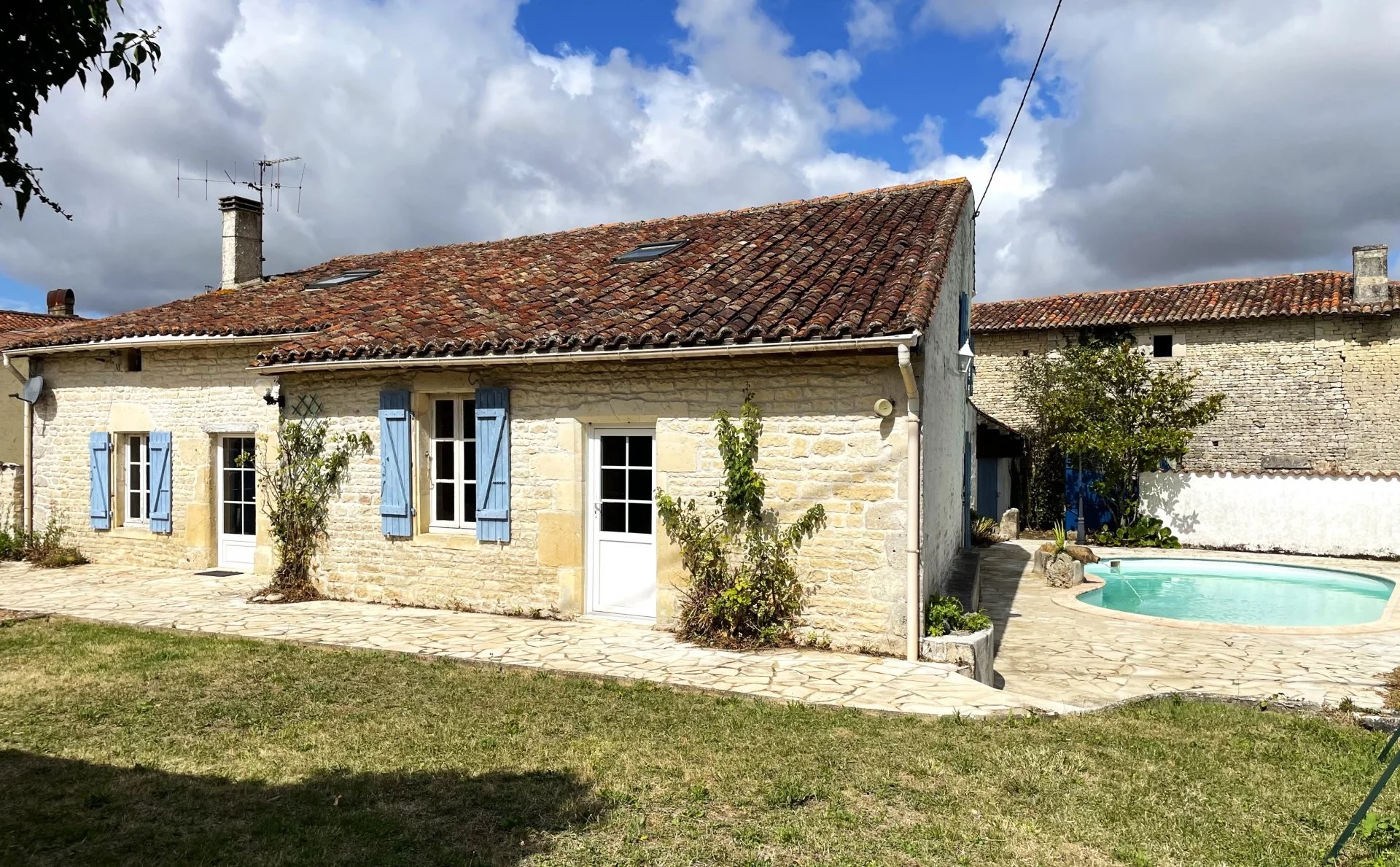 Charming and Deceptively Spacious Charentaise Home with Pool