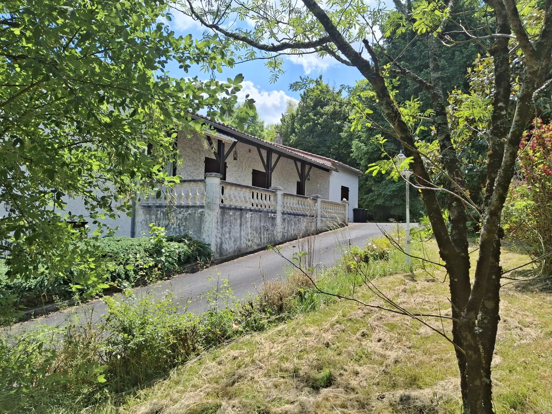 Charming Country Home in Alloue with Vaste Garages, Outbuilding and Spa